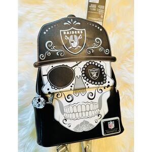 *NEW LE 1000* Loungefly Las Vegas Raiders Day Of The Dead Mini Backpack